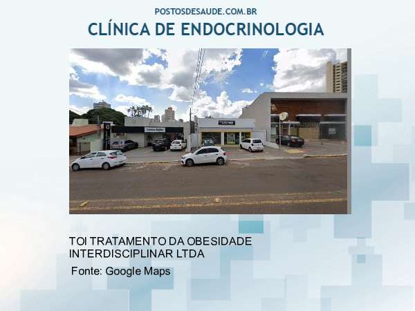 Imagem personalizada com base no google maps da clínica TOI CONSULTORIO ESTETICA