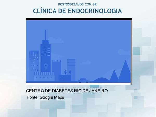 Imagem personalizada com base no google maps da clínica CENTRO DE DIABETES RIO DE JANEIRO