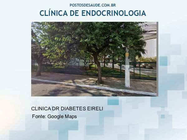 Imagem personalizada com base no google maps da clínica CLINICA DR DIABETES