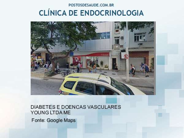 Imagem personalizada com base no google maps da clínica DIABETES E DOENCAS VASCULARES YOUNG