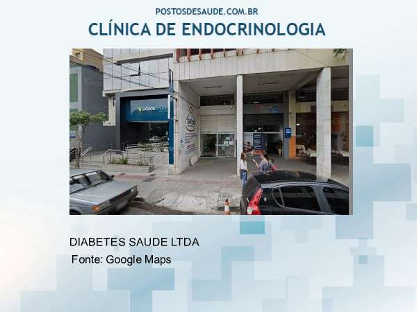 Imagem personalizada com base no google maps da clínica DIABETES SAUDE