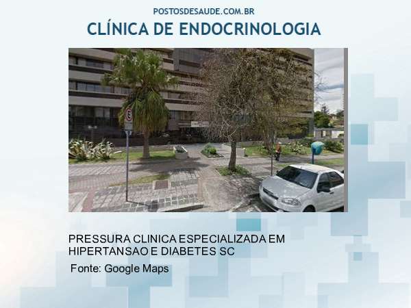 Imagem personalizada com base no google maps da clínica PRESSURA