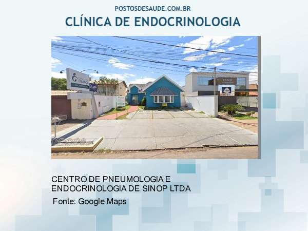 Imagem personalizada com base no google maps da clínica CENTRO DE PNEUMOLOGIA E ENDOCRINOLOGIA