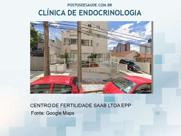 Imagem personalizada com base no google maps da clínica CENTRO DE FERTILIDADE