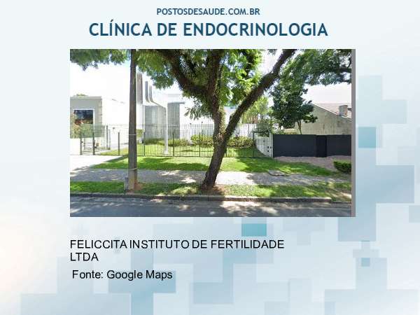 Imagem personalizada com base no google maps da clínica FELICCITA CENTRO MEDICO DA MULHER