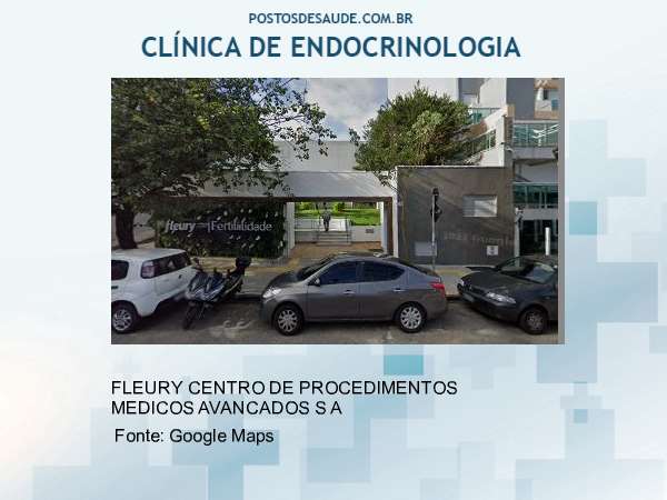 Imagem personalizada com base no google maps da clínica FLEURY FERTILIDADE