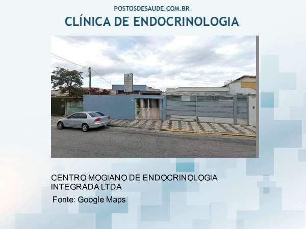 Imagem personalizada com base no google maps da clínica CENTRO MOGIANO DE ENDOCRINOLOGIA INTEGRADA LTDA