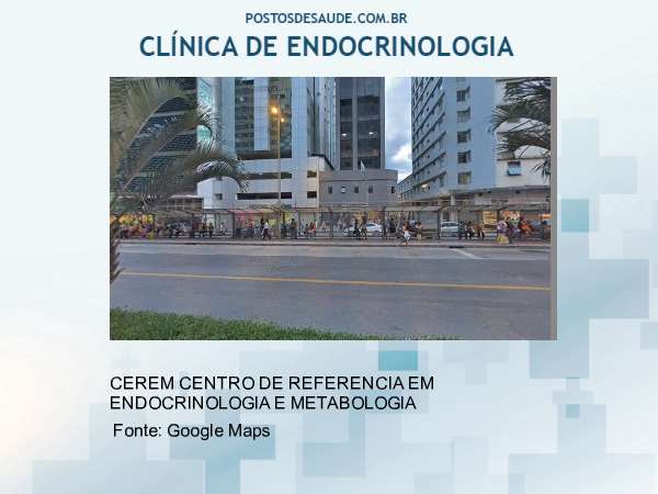 Imagem personalizada com base no google maps da clínica CEREM