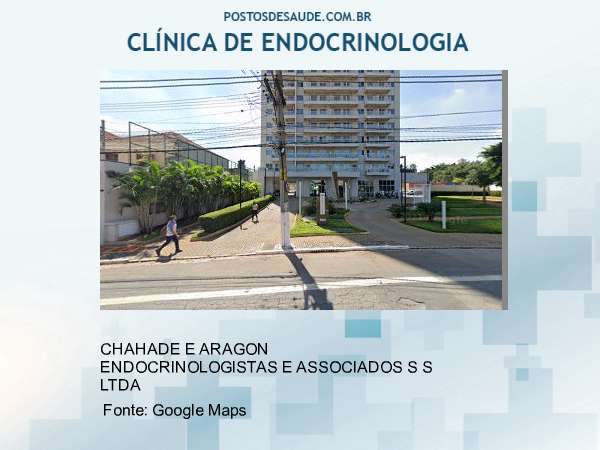 Imagem personalizada com base no google maps da clínica CHAHADE E ARAGON